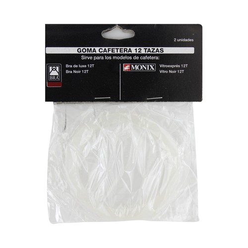 Goma para cafetera expréss/Italiana de 12 tazas MONIX  pack de 2 unidades.