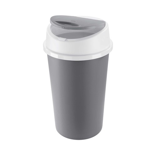ACTUEL Cubo de basura redondo de 45 l, con tapa push.