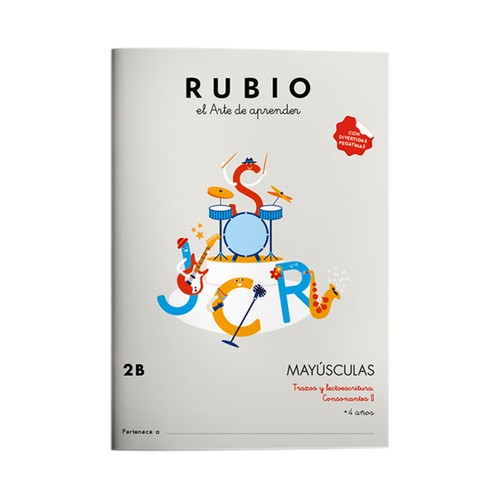 Cuaderno de actividades 2B Mayúsculas, 4 años. VV.AA. Género: Cuadernos de vacaciones. Editorial: Rubio.