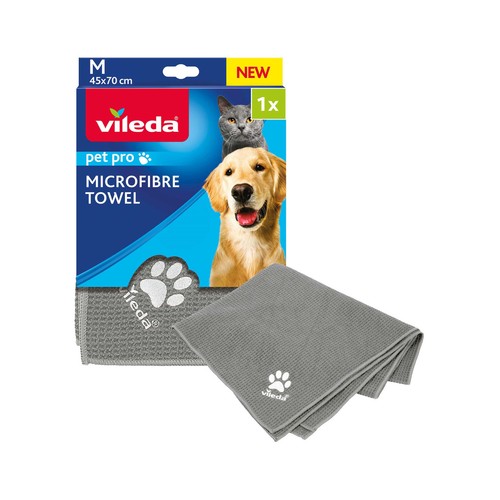 VILEDA Toalla de microfibra para mascota.