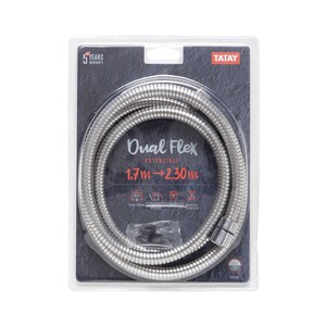 Imagen de Flexo de ducha extensible, 1,7/2,3m, TATAY.