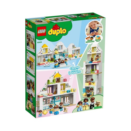 Juego de construcción Casa de juegos modular con 129 piezas, Duplo 10929 LEGO.