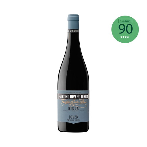 Vino tinto con denominación de origen calificada Rioja FAUSTINO RIVERO ULECIA botellla de 75 cl.