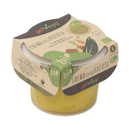 GO-VEGG Crema de calabaza ecológica, elaborada con aceite de oliva virgen extra GO-VEGG 280 ml