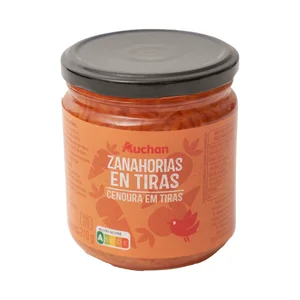 PRODUCTO ALCAMPO Zanahoria en tiras frasco de 210 g.