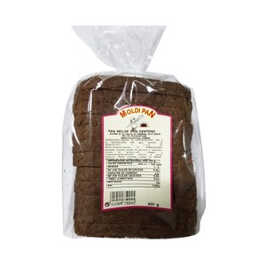 Pan de molde integral con centeno y corteza 400 g.