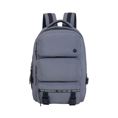Mochila con triple bolsillo, color gris, UNKEEPER.