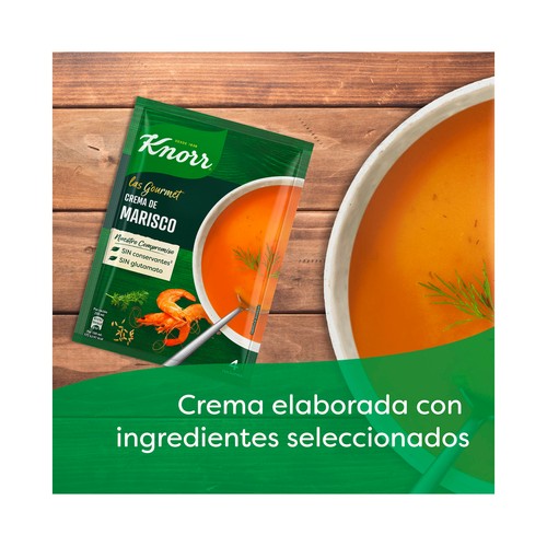 KNORR Crema de marisco gourmet con un toque de eneldo 72 g.