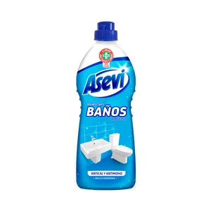 ASEVI Desinfectante de baños antical y antimoho para una limpieza completa del baño, acabado con brillo duradero, 1100 ml.