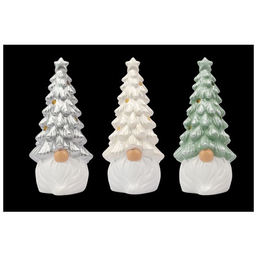 Figura Gnomo Cerámica Árbol de Navidad 14,5cm modelos surtidos, SNC