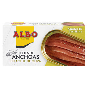 ALBO Filetes de anchoa en aceite de oliva ALBO 29 g.
