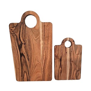 Imagen de Set de 2 tablas de cortar de madera, acacia, ALCAMPO.