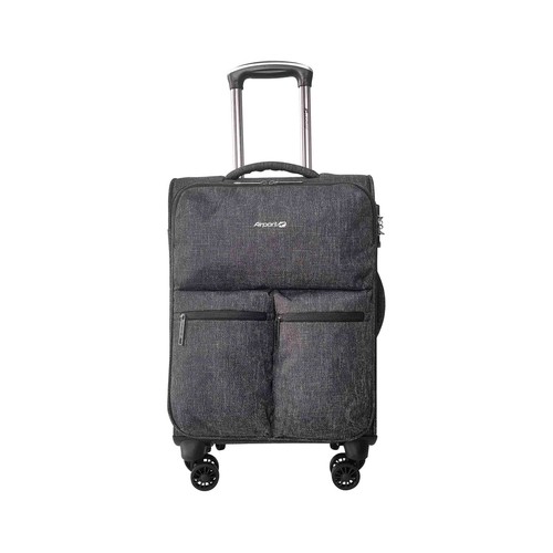 Trolley AIRPORT ALCAMPO Polisoft 55Cm 8R Negro