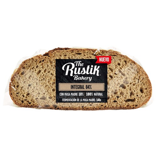 Pan de hogaza integral THE RUSTIK BAKERY 450 g.