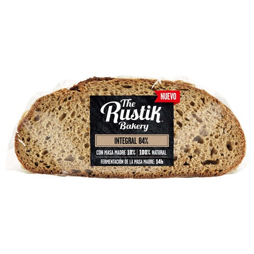 THE RUSTIK BAKERY Pan de hogaza integral 450 g.