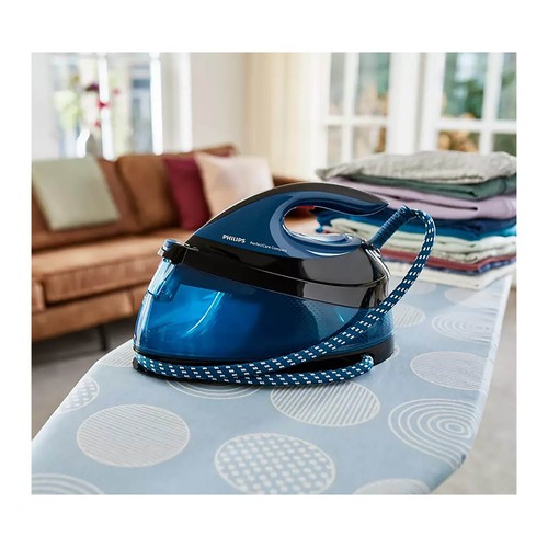 Centro de planchado PHILIPS PerfectCare Compact GC7846/80, suela SteamGlide, autonomía ilimitada, 6,5 bares de presión.