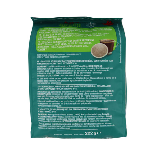 ALCAMPO GOURMET Café Brasil Intensidad 5 ALCAMPO GOURMET 32 uds. 222 g.