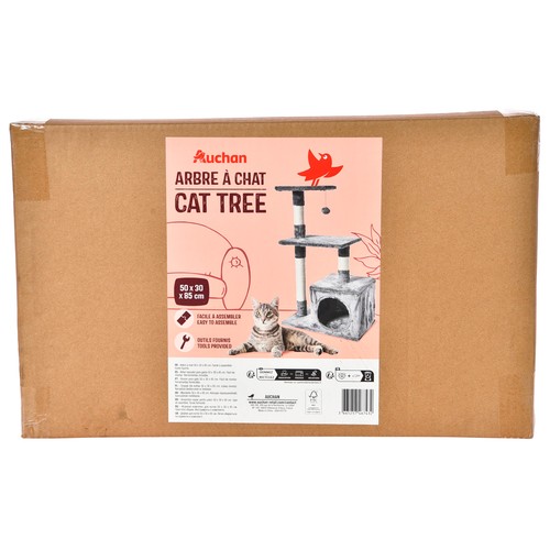 PRODUCTO ALCAMPO Rascador para gatos con forma de arbol (50 x 30 x 85 cm.).