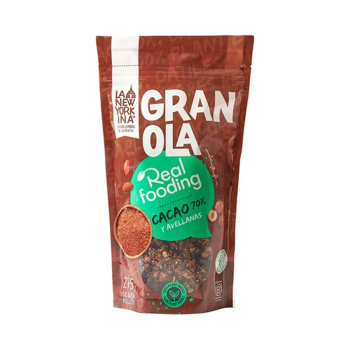 LA NEWYORKINA Cereal granola cacao y avellanas 275 gr.