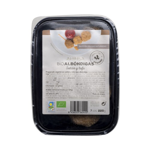 BIOSURYA Albóndigas Seitán-Tofu ecológico BIOSURYA 230 g.