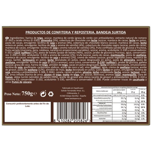LA ESTEPEÑA Surtido de dulces Navideños 750 g.