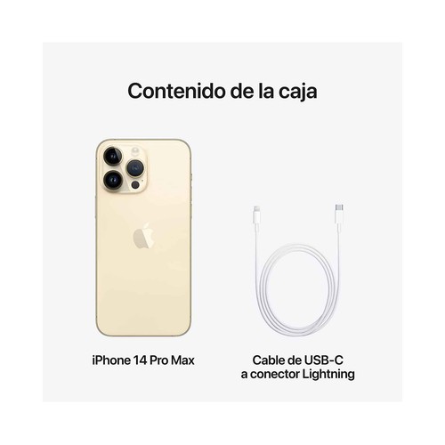 APPLE iPHONE 14 Pro Max 128GB oro MQ9R3QL/A, pantalla 17cm (6,7").