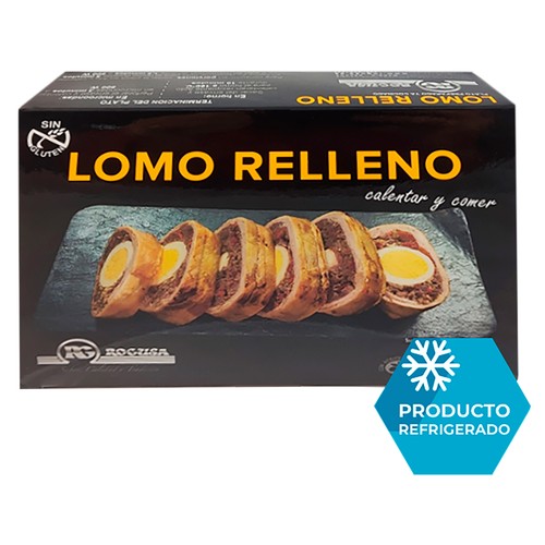 ROGUSA Lomo de cerdo Duroc (51%) relleno, listo para calentar y comer 600 g.