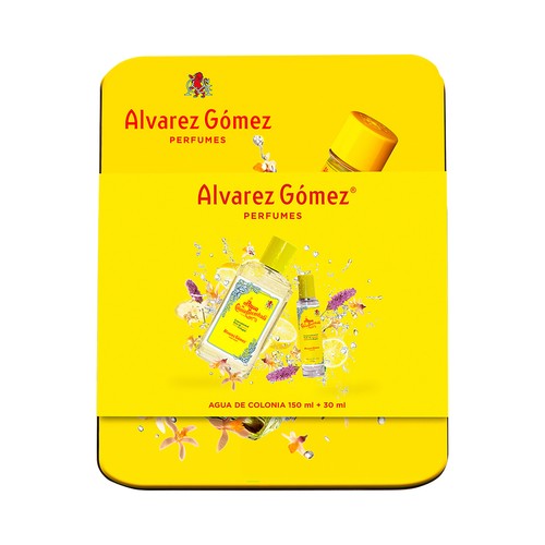 ALVAREZ GÓMEZ Estuche (lata) con colonia unisex (150 ml + 30 ml).