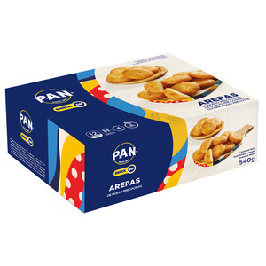 Imagen de PAN Arepas con queso, precocinadas y congeladas Snack 540 g.