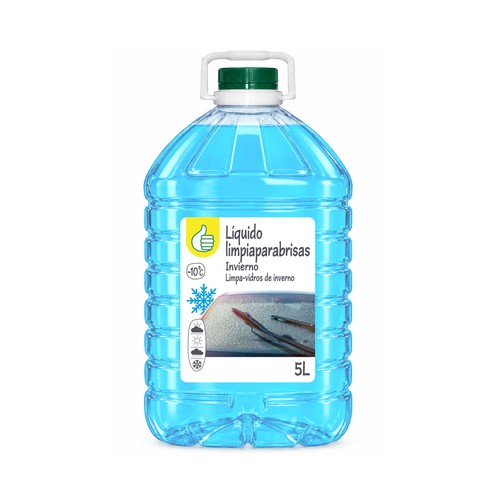 Lavaparabrisas entretiempo -10ºC 5L, primer precio. PRODUCTO ECONÓMICO ALCAMPO