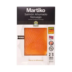 MARTIKO Salmón ahumado del norte sin azúcares añadidos 80 g.