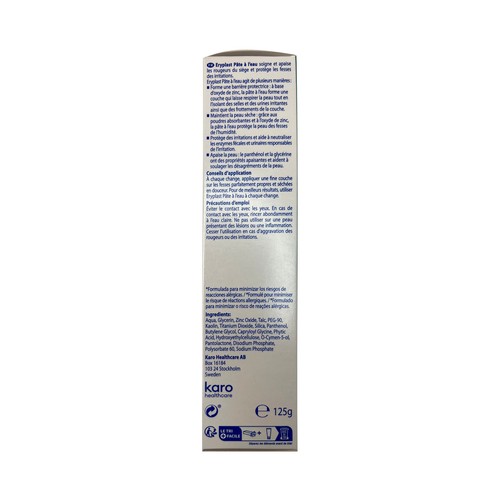 ERYPLAST Lutsine Pasta al agua para la piel del bebé 125 g.