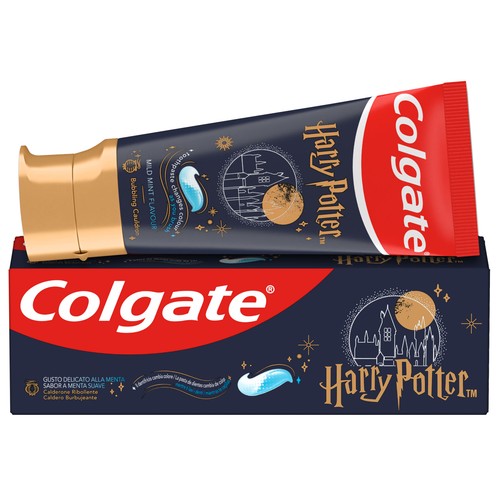 COLGATE Harry Potter Pasta de dientes infantil con protección anti caries, para niños de más de 6 años 50 ml.