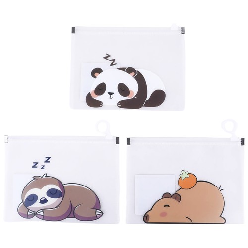 Sobre plástico A6 con zip diseños surtidos. ALCAMPO