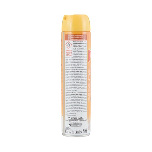 PRODUCTO ALCAMPO Ambientador en spray con aroma a vainilla 300 ml.