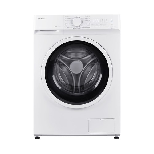 Lavadora QILIVE Q.6385 8KG, clasificación energética: A, 1400RPM, H: 85cm, A: 59,5cm, F: 47cm.