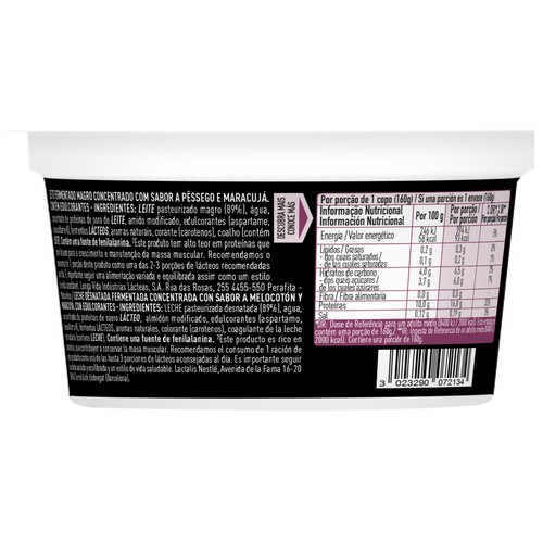 DANONE Lindahls Pro+ de Nestlé Producto lácteo con alto contenido en proteínas y sabor melocotón y fruta de la pasión 160 g.