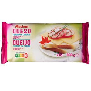 Imagen de AUCHAN Queso fundido en lonchas light 300 g. Producto Alcampo