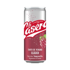 Imagen de LA CASERA Tinto de verano clásico (con gaseosa La Casera) LA CASERA lata de 33 cl.