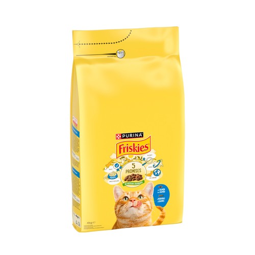 FRISKIES Alimento para gato adulto salmón 4kg