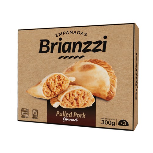 BRIANZZI Empanada argentina de pulled pork 3 uds. 300g. 