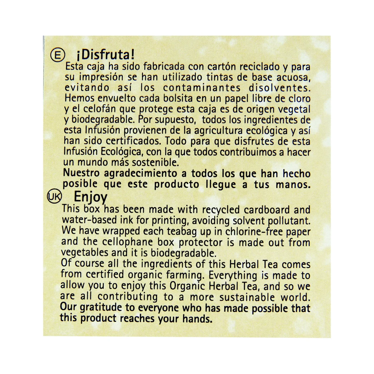 ARTEMIS BIO Manzanilla con anis infusión procedente de agricultura ecológica ARTEMIS BIO 20 bolsitas 28 g.