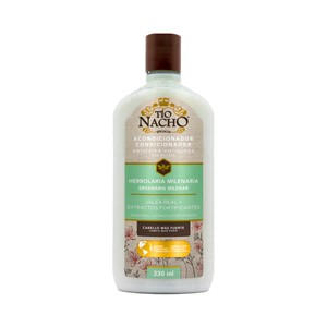 Imagen de TIO NACHO Herbolaria milenaria Acondicionador fortificante y anticaida por rotura, con jalea real y extractos fortificantes 330 ml.