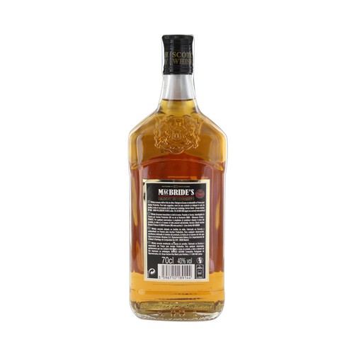 MACBRIDE'S Whisky blended madurado, mezclado y embotellado en Escocia MACBRIDE'S botella de 70 cl.