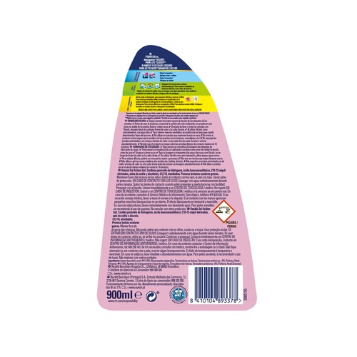 VANISH Activsdor Oxi Action en gel para ropa blanca y de color VANISH 900 ml.