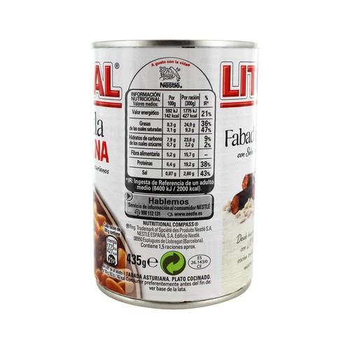LITORAL Fabada Asturiana 420 g.
