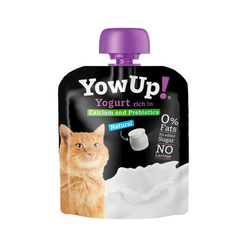 YOW UP! Yogurt natural para gato en pouch YOW UP! 85 gr.
