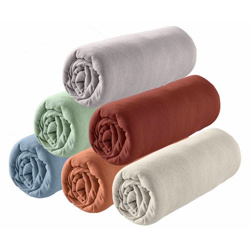 Sábana bajera ajustable 100% algodón para cama de 135 cm, ACTUEL. Modelos surtidos, 1 unidad.