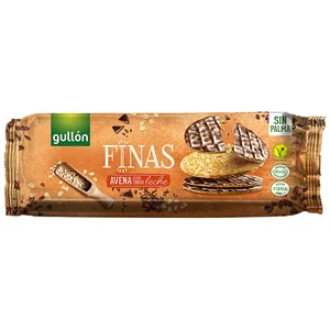 GULLÓN Galletas de avena con chocolate con leche 150 g.