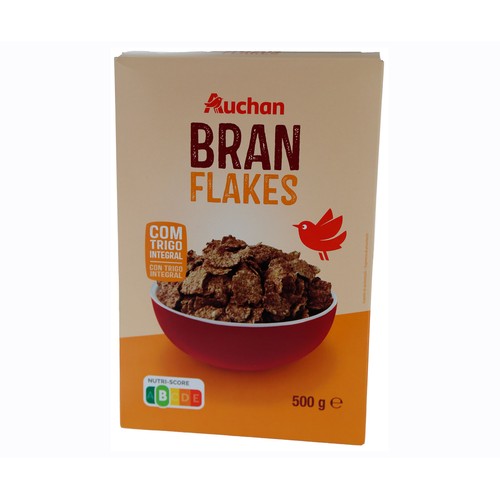 PRODUCTO ALCAMPO Cereal copo trigo con salvado bran flakes 500 g.